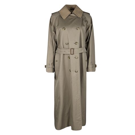 trenchcoat beige herren burberry|Burberry trench coat wool collar.